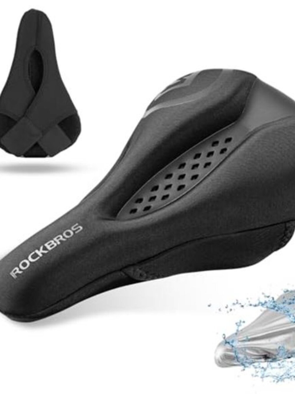 Bike Seat Cushion Gel Memory Foam Cover Soft Padded Bicycle Saddle